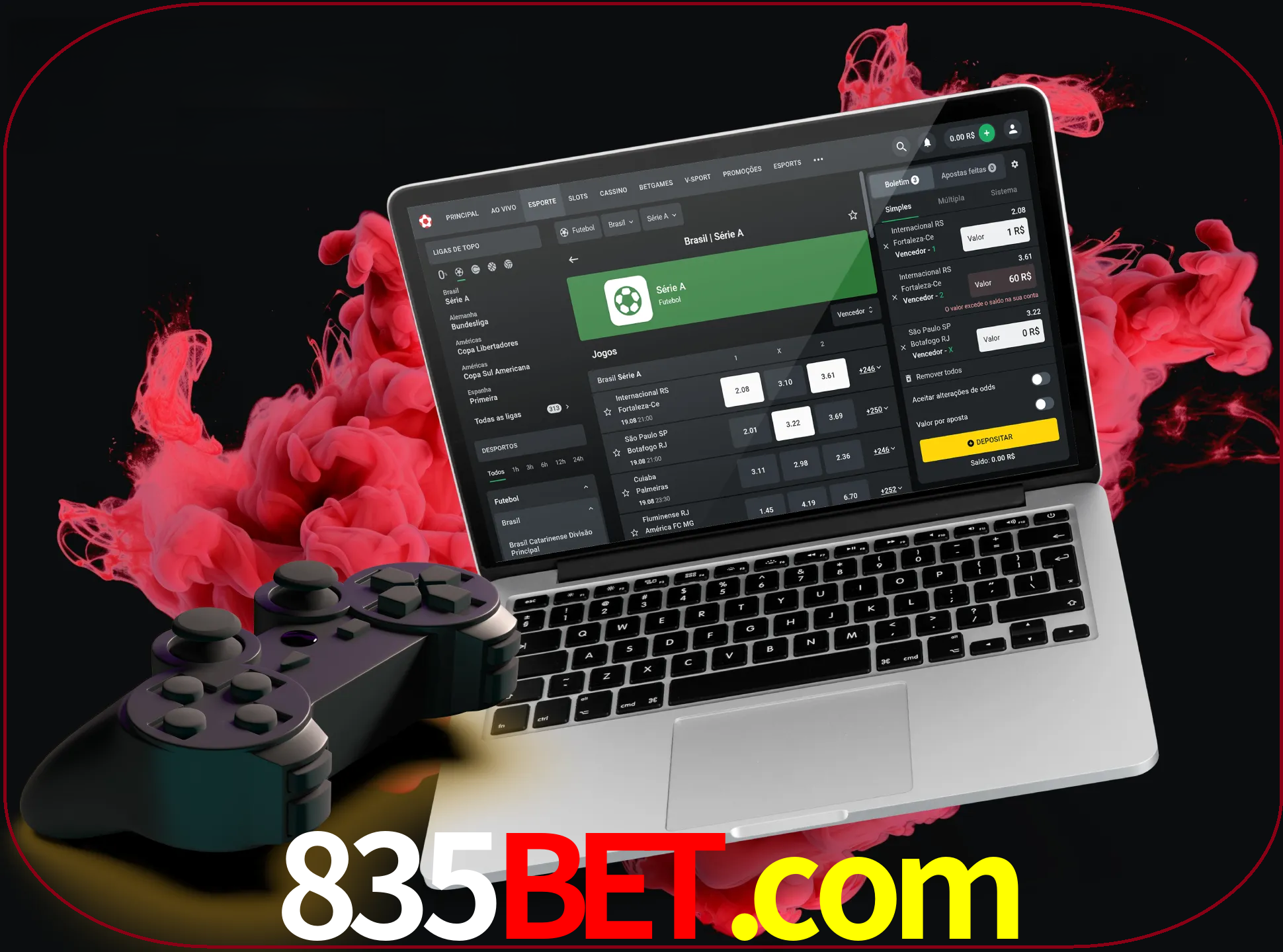 Visite a secção especial de jogos de vídeo em 835bet para descobrir em que jogos pode apostar e ganhar muito dinheiro.